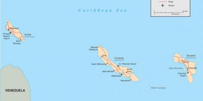 Ramani ya Netherlands Antilles